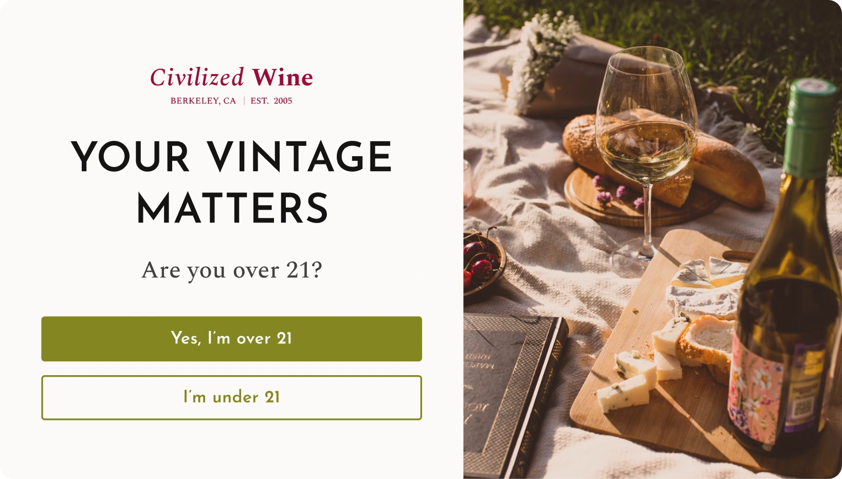 Grounded & inviting age-verification design