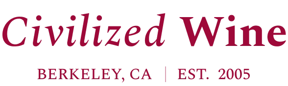 Grounded & inviting Civilized Wine wordmark